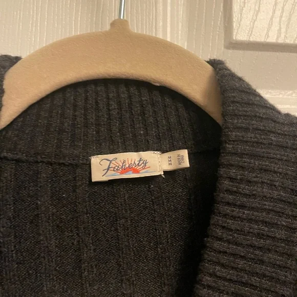 Faherty Jackson Sweater Duster Dress - ash Heather - M - Picture 6 of 7